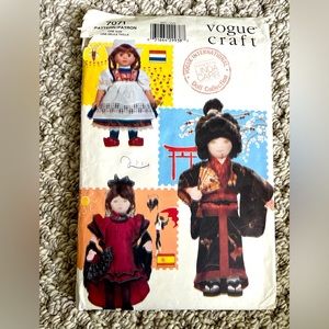 Vogue Craft Pattern for 18” Doll, Uncut